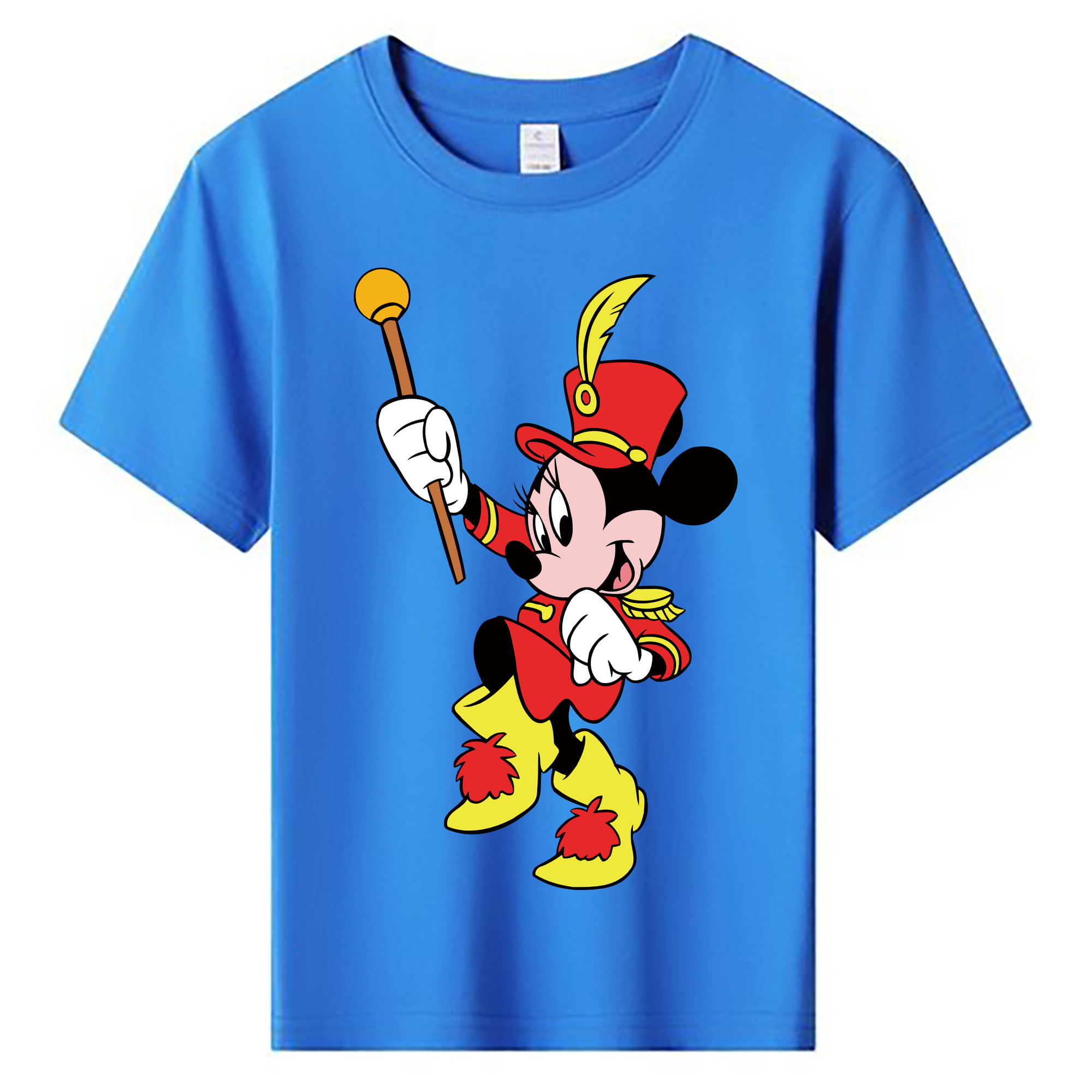 ミッキーマウス Mickey Mouse 綿100％キッズTシャツ（フロントプリント）